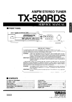 Yamaha TX-590-RDS - Service Manual 